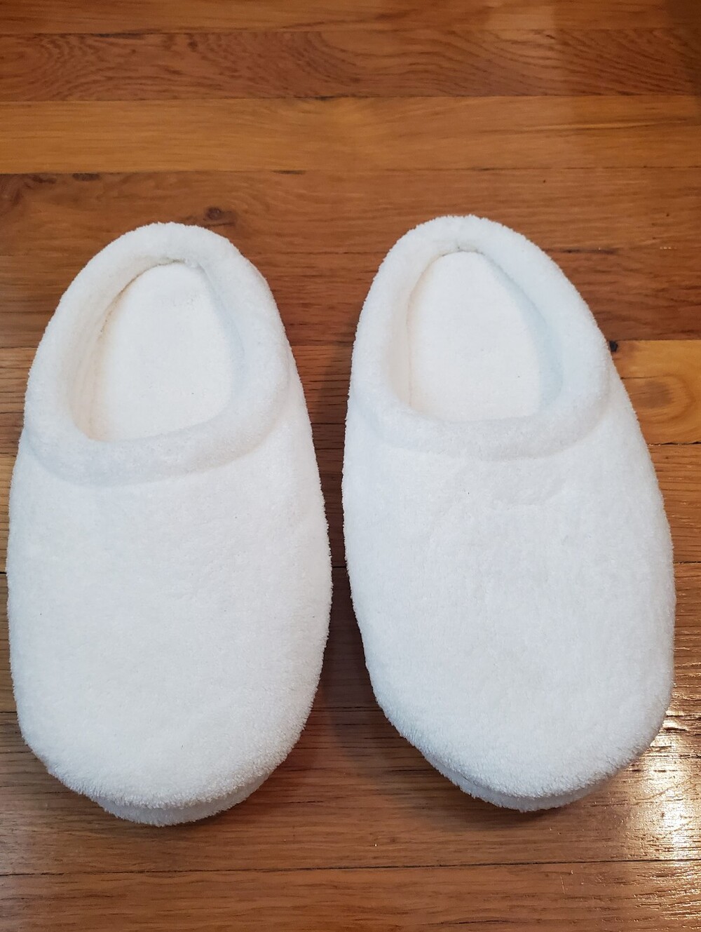 White Plush Slippers - Picture 2 of 9